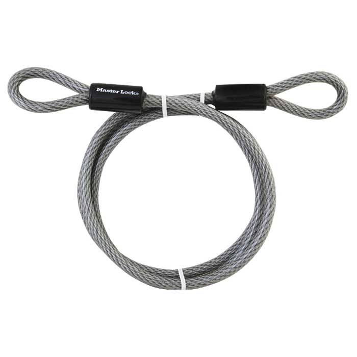 Master Lock Looped End Cable 6 Foot (1.8M) Long X 3/8" (10mm) Diameter