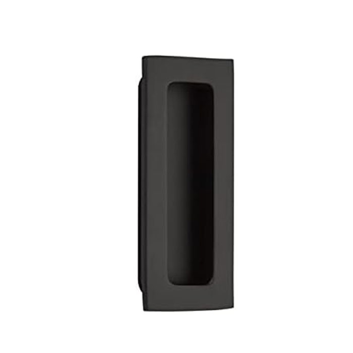 Emtek Flush Pull Modern Rectangular, 1-3/4" Width X 4" Length, Flat, Matte Black
