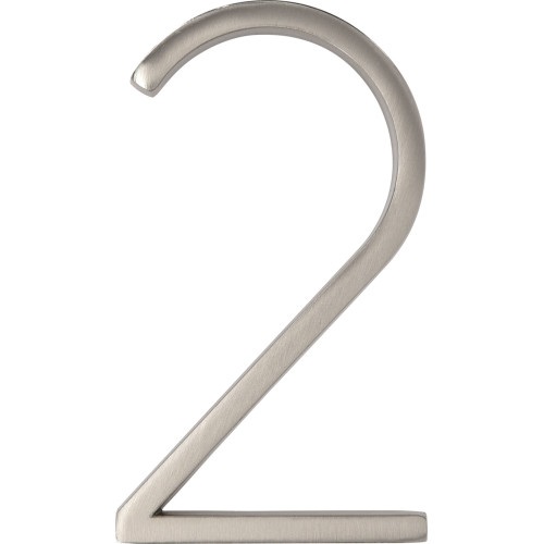 Hillman House Number 2 Distinctions 5" Floating Mount -, Nickel