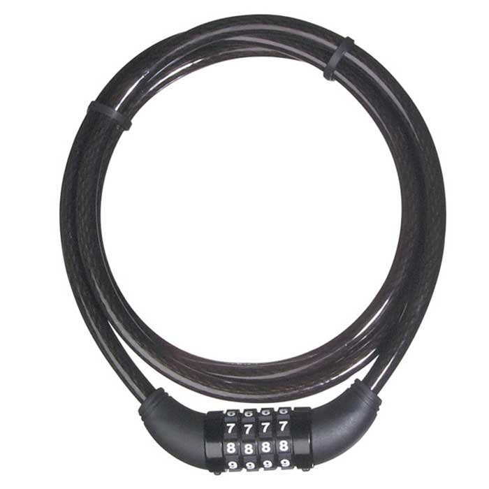 Master Lock Combination Cable Lock, 4 Dial Number, Set Your Own, 5' (1.5M) Long, 3/8" (10mm) Diameter