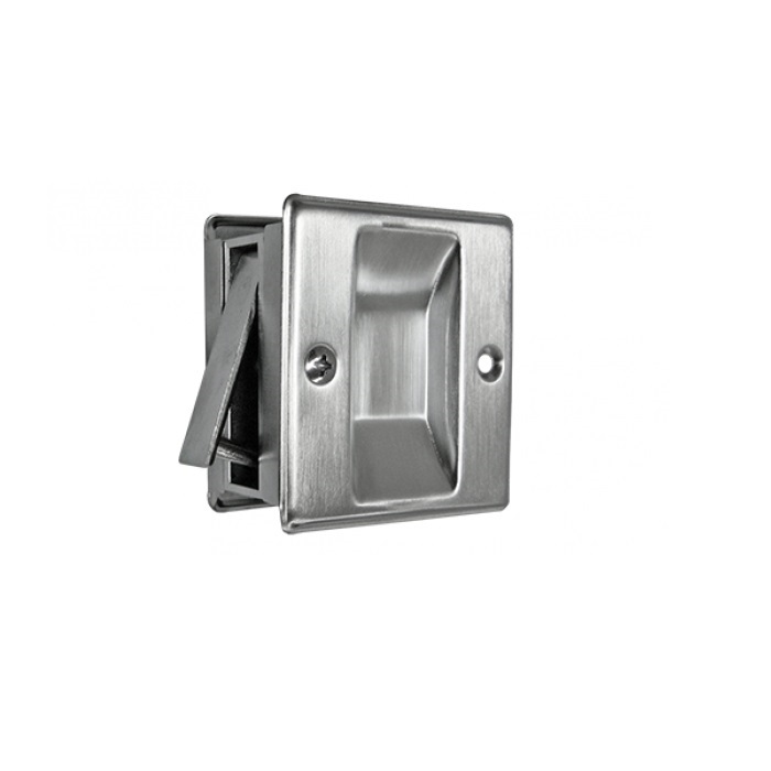 Cal-Royal Passage Sliding Door Lock Function, Bright Polished Chrome