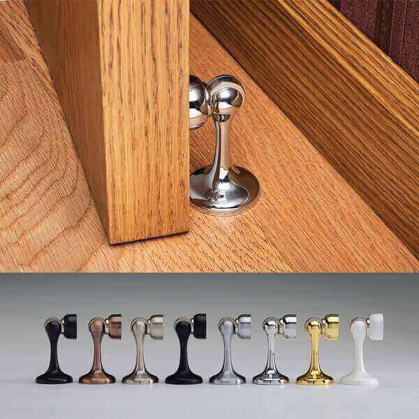Soss Magnetic Door Holder/Stop, Satin Nickel
